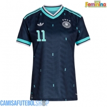 Camisa de time de futebol Alemanha Nick Woltemade #11 Replicas 2º Equipamento Feminina Mundo 2026 Manga Curta